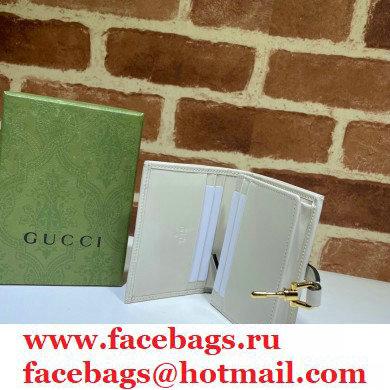 Gucci Jackie 1961 Card Case Wallet 645536 Leather White 2021 - Click Image to Close