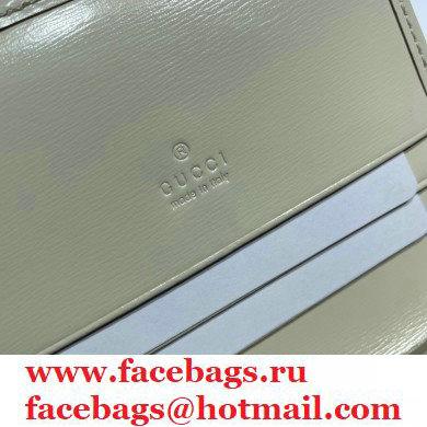Gucci Jackie 1961 Card Case Wallet 645536 Leather White 2021