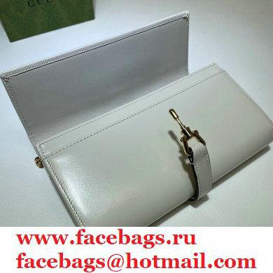 Gucci Jackie 1961 Chain Wallet Bag 652681 Leather White 2021 - Click Image to Close