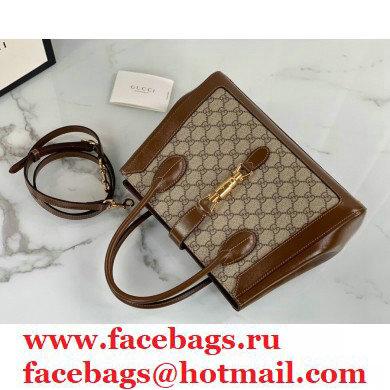 Gucci Jackie 1961 Medium Tote Bag 649016 GG Supreme Canvas 2021 - Click Image to Close