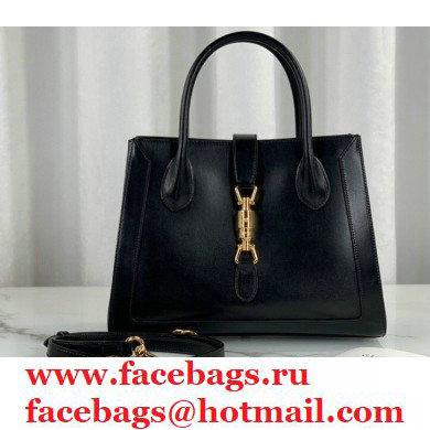 Gucci Jackie 1961 Medium Tote Bag 649016 Leather Black 2021