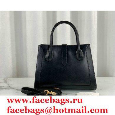Gucci Jackie 1961 Medium Tote Bag 649016 Leather Black 2021 - Click Image to Close