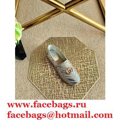 Gucci Sequins GG Matelasse Espadrilles Silver 2021 - Click Image to Close