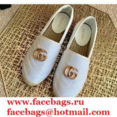 Gucci Sequins GG Matelasse Espadrilles White 2021 - Click Image to Close