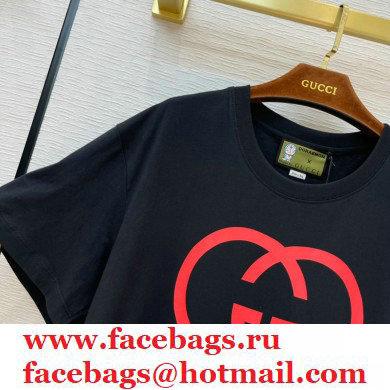GuccixDoraemo cotton T-shirt black 2020
