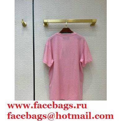 GuccixDoraemo cotton T-shirt pink 2020