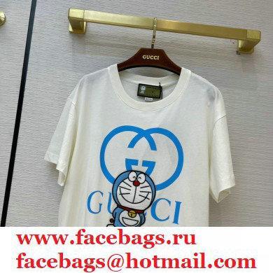 GuccixDoraemo cotton T-shirt white 2020