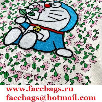 GuccixDoraemon and cartoon flower print sweatshirt IVORY 2020 - Click Image to Close