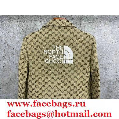 GuccixNorth Face gg printed jacket 2021