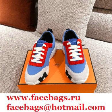 Hermes Technical Canvas Bouncing Sneakers 05 2021 - Click Image to Close