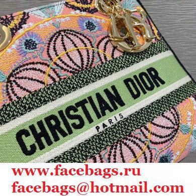 Lady Dior Medium D-Lite Bag in Multicolor Lights Embroidery 2021