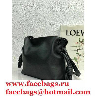 Loewe Medium Flamenco Clutch Bag in Nappa Calfskin Black