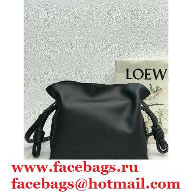 Loewe Medium Flamenco Clutch Bag in Nappa Calfskin Black