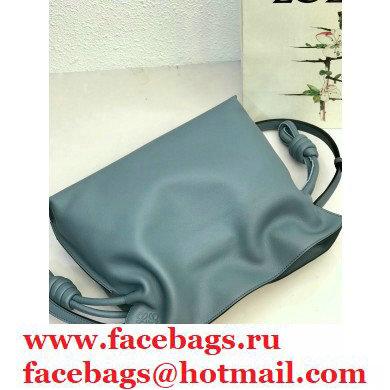 Loewe Medium Flamenco Clutch Bag in Nappa Calfskin Dusty Blue - Click Image to Close