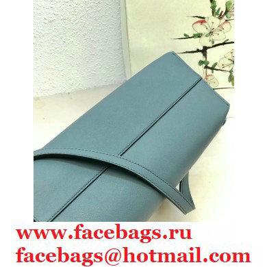 Loewe Medium Flamenco Clutch Bag in Nappa Calfskin Dusty Blue