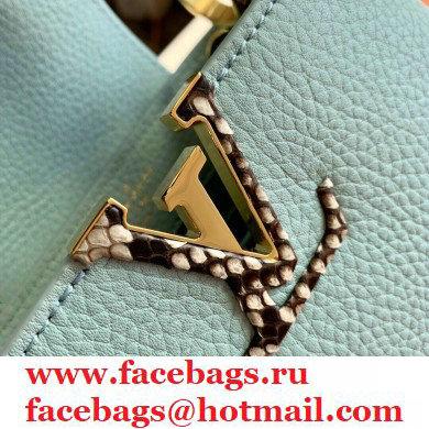 Louis Vuitton Capucines Mini Bag Python Handle M55922 Pale Green - Click Image to Close