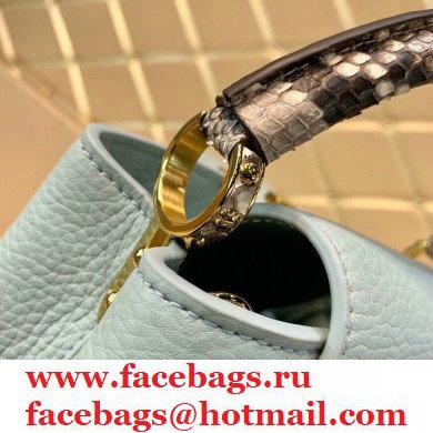Louis Vuitton Capucines Mini Bag Python Handle M55922 Pale Green - Click Image to Close