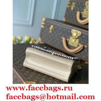Louis Vuitton EPI Braided Twist MM Bag with Top Handle M57318 Beige 2021 - Click Image to Close