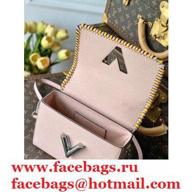 Louis Vuitton EPI Braided Twist MM Bag with Top Handle M57318 Rose Ballerine Pink 2021 - Click Image to Close