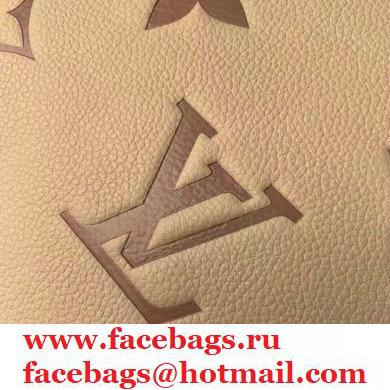 Louis Vuitton Monogram Empreinte Leather Daily Pouch Bag M80174 Cream/Bois de Rose Pink 2021 - Click Image to Close