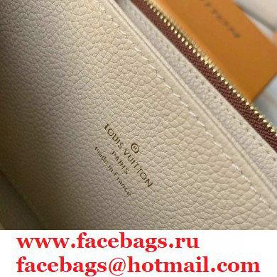 Louis Vuitton Monogram Empreinte Leather Zippy Wallet M80116 Cream/Bois de Rose Pink 2021 - Click Image to Close