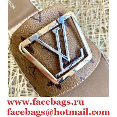 Louis Vuitton Monogram LV Square Espadrilles Slipper Sandals Brown 2021 - Click Image to Close