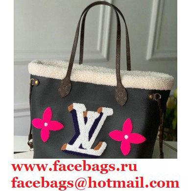 Louis Vuitton Neverfull MM Tote Bag M56960 Shearling 2021