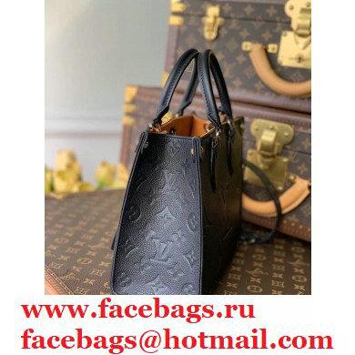 Louis Vuitton Onthego PM Bag Grained Leather Black 2021