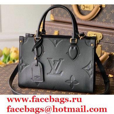 Louis Vuitton Onthego PM Bag Monogram Empreinte Leather Black 2021