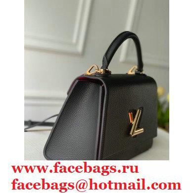 Louis Vuitton Twist One Handle MM Bag M57090 Black 2021 Louis Vuitton Twist One Handle MM Bag M57090 Black 2021