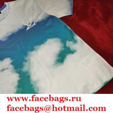 Louis Vuitton cloud printed T-shirt blue 2021 - Click Image to Close