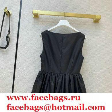 PRADA Re-Nylon Gabardine sleeveless dress BLACK 2020