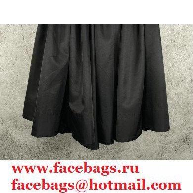 PRADA Re-Nylon Gabardine wide skirt BLACK 2020