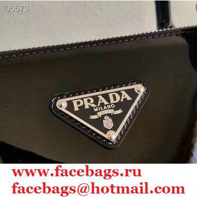 Prada Galleria Brushed Leather Mini Bag 1BA896 Black 2021