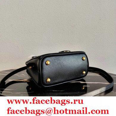 Prada Galleria Saffiano Leather Micro-bag 1BA906 Black 2021
