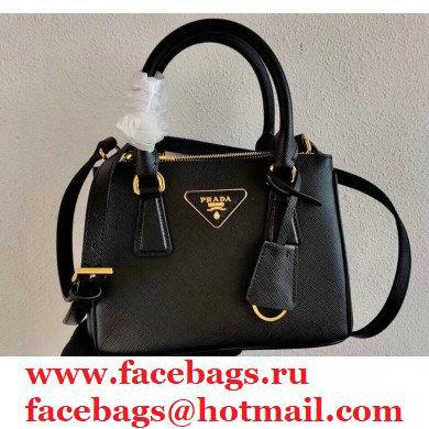 Prada Galleria Saffiano Leather Micro-bag 1BA906 Black 2021