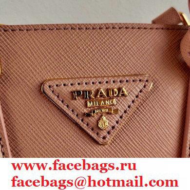 Prada Galleria Saffiano Leather Micro-bag 1BA906 Nude Pink 2021