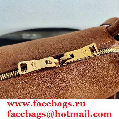 Prada Small Leather HandBag 1BC145 Brown 2021