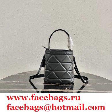 Prada Spectrum Leather Top Handle Bag 1BA319 Black 2021