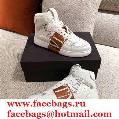 Valentino Mid-Top Calfskin VL7N Sneakers with Bands 03 2021 - Click Image to Close