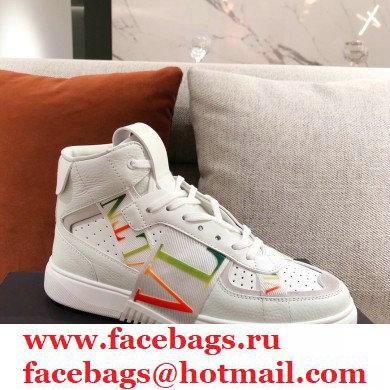 Valentino Mid-Top Calfskin VL7N Sneakers with Bands 07 2021