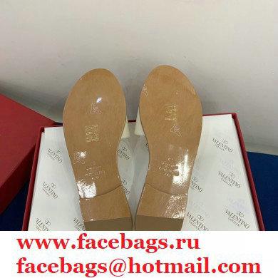 Valentino VLogo Signature Slide Sandals Creamy 2021