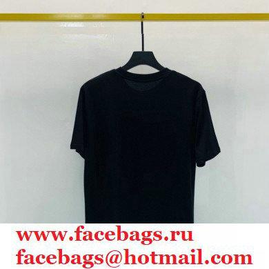 balmain logo printed T-shirt black 2021 - Click Image to Close