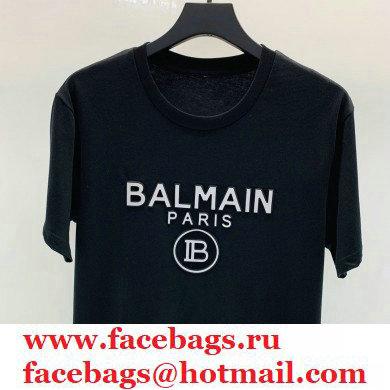 balmain logo printed T-shirt black 2021 - Click Image to Close