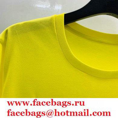 balmain logo printed T-shirt yellow 2021 - Click Image to Close