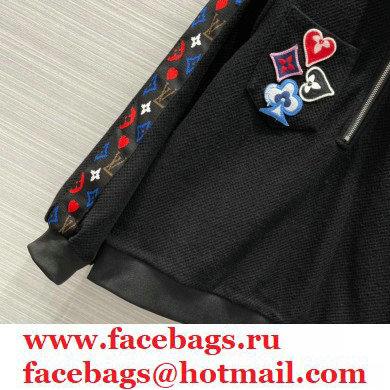 louis vuitton game on jacket and pants black 2021 - Click Image to Close