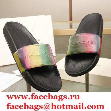 Balenciaga Logo Piscine Pool Slides Sandals 09 2021