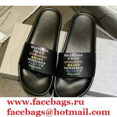 Balenciaga Logo Piscine Pool Slides Sandals 23 2021