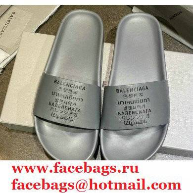 Balenciaga Logo Piscine Pool Slides Sandals 24 2021