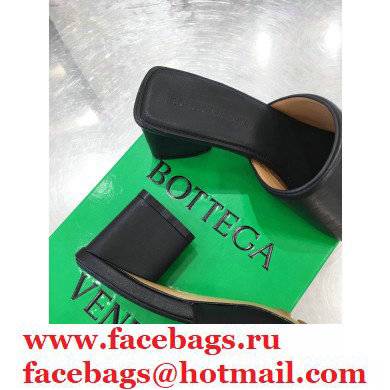 Bottega Veneta Heel 5cm BAND Calf Leather Mules Sandals Black 2021 - Click Image to Close